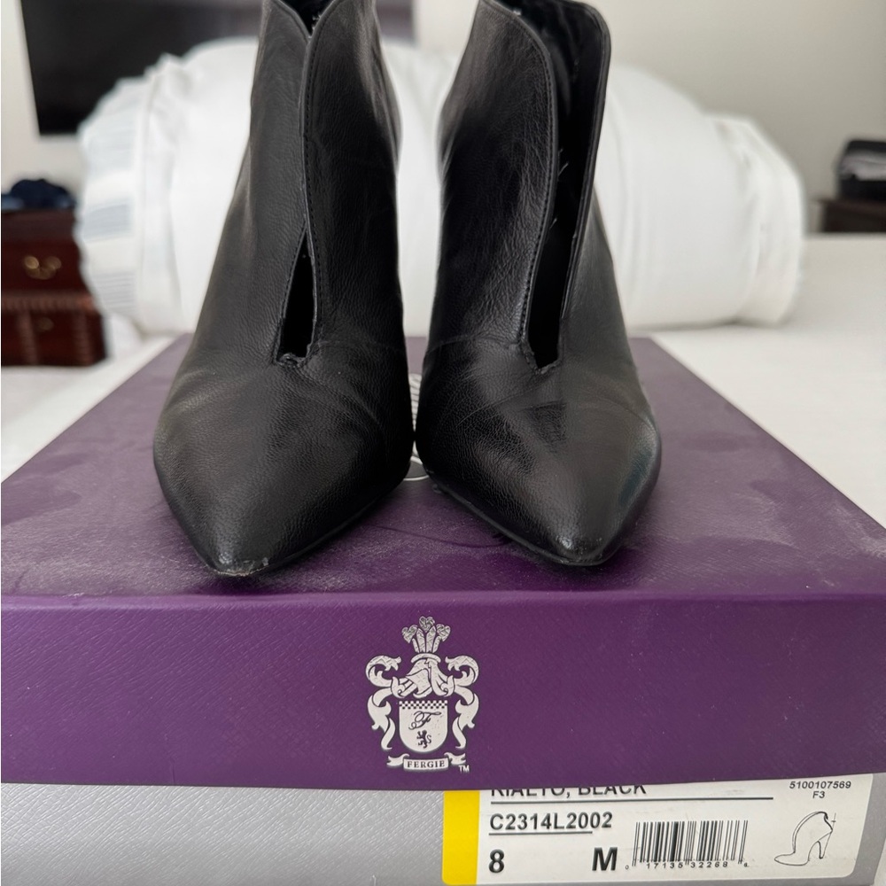 Fergie Black Ankle Booties